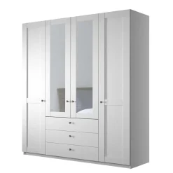 Clearance Kleiderschrank weiss Tudana Drehtürenschränke|Kleiderschränke