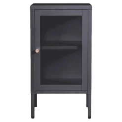 Outlet Kleine Metall Vitrine Olavia Stauraumvitrinen