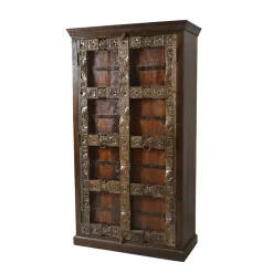 Discount Kolonial Schrank Mysore Wohnzimmervitrinen
