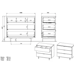 Kommode Kinderzimmer Calla*Pharao24 Hot