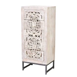 Kommode Massivholz Annatto Hochkommoden|Telefonschränke