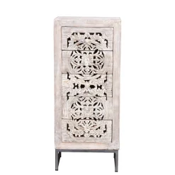 Kommode Massivholz Annatto Hochkommoden|Telefonschränke