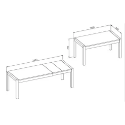 Sale Kopfauszug Tisch Foxxy Küchentisch|Esstische