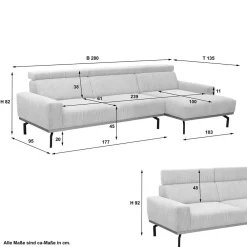 Outlet L Sofa Imuraca Polstermöbel|Wohnzimmercouch