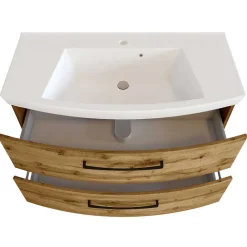 Outlet Landhaus Badmöbel Set Longos Badmöbel Sets