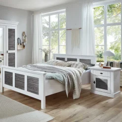 New Landhaus Bett Tanydos Massivholzmöbel|Komfortbetten