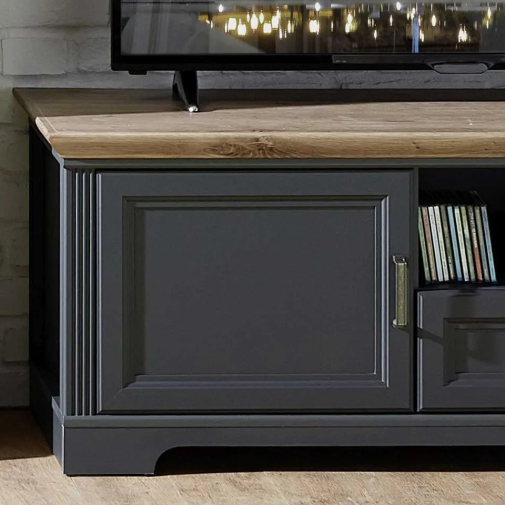 Landhaus Design Wohnwand Valgura Wohnzimmerschrank