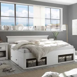 Online Landhaus Doppelbett Pantina Funktionsbetten|Schubkastenbetten