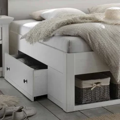 Online Landhaus Doppelbett Pantina Funktionsbetten|Schubkastenbetten