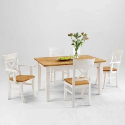 Landhaus Essgruppe Voluntary Tisch Mit Stühlen|Esszimmer Sets