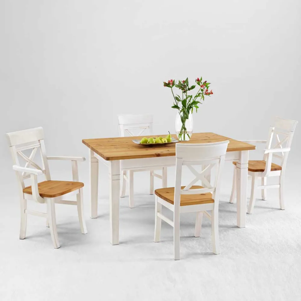Landhaus Essgruppe Voluntary Tisch Mit Stühlen|Esszimmer Sets