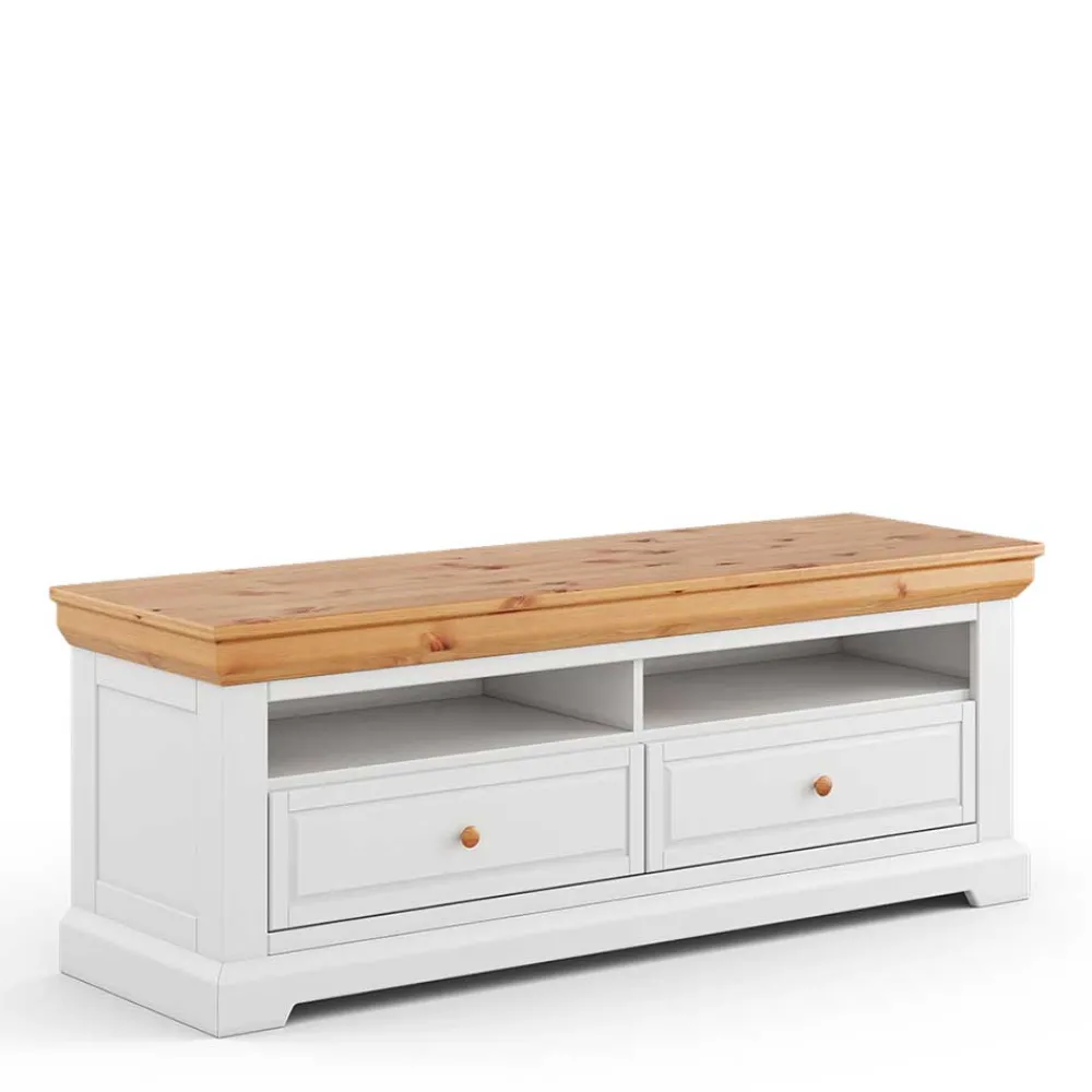 New Landhaus Fernsehunterschrank Bechir Massivholz Tv Möbel|Fernsehtische