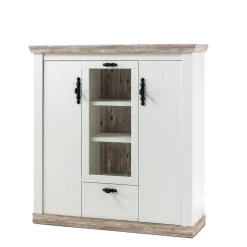 Outlet Landhaus Highboard Flurencina Esszimmerkommoden|Highboards