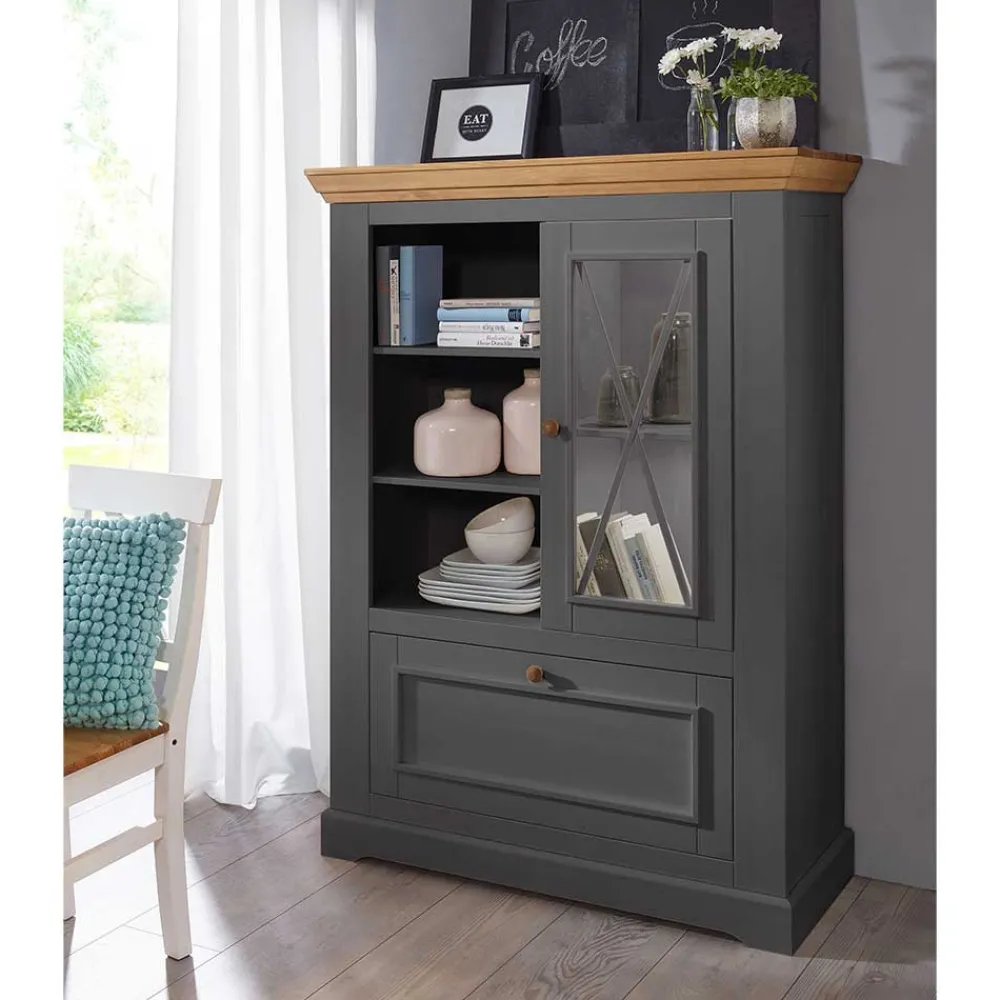 Discount Landhaus Highboard Ligolas Wohnzimmerkommoden|Wohnzimmerschrank