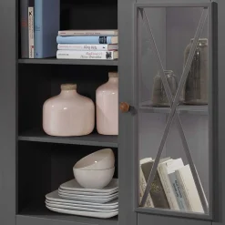 Discount Landhaus Highboard Ligolas Wohnzimmerkommoden|Wohnzimmerschrank