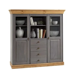 Discount Landhaus Highboard Mangali Esszimmerkommoden|Wohnzimmerkommoden