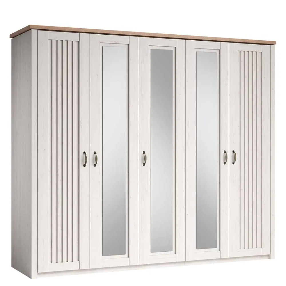 Sale Landhaus Kleiderschrank Drienna Drehtürenschränke|Kleiderschränke