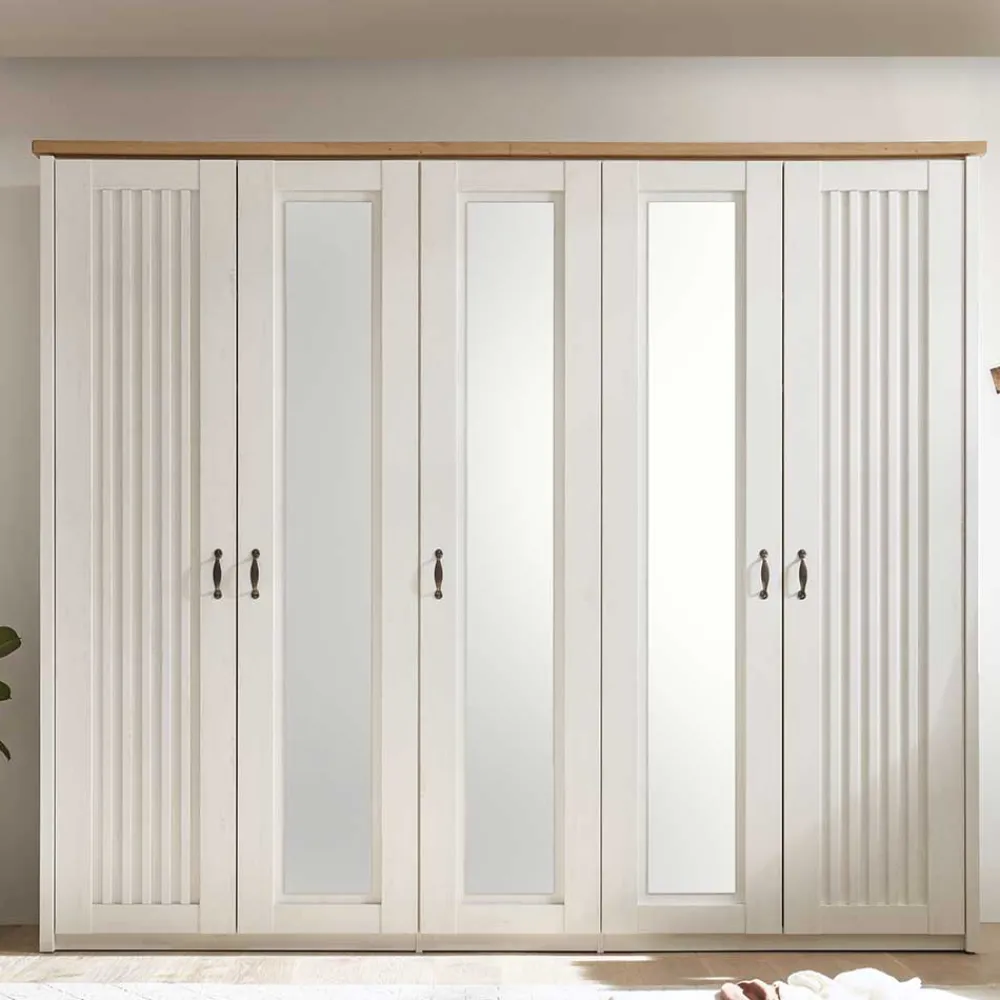 Sale Landhaus Kleiderschrank Drienna Drehtürenschränke|Kleiderschränke
