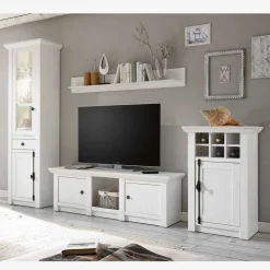 Online Landhaus Schrankwand Pantina Wohnwand 300 Cm