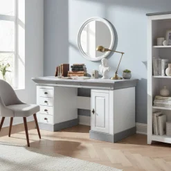 New Landhaus Schreibtisch Boulogne Schreibtische|Computertische