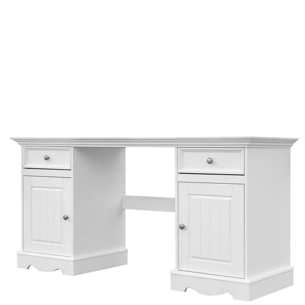 Landhaus Schreibtisch weiss Vomano*Pharao24 Sale