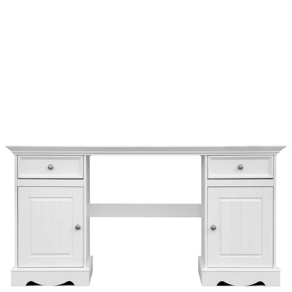 Landhaus Schreibtisch weiss Vomano*Pharao24 Sale