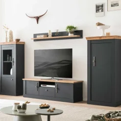 Best Landhaus Stil Wohnwand Saridio Wohnwand 300 Cm