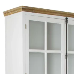 Discount Landhaus Vitrine Tevez Vitrinenschrank|Wohnzimmervitrinen
