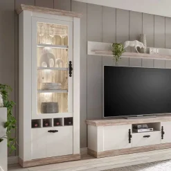 New Landhaus Wohnwand Flurencina Wohnzimmerschrank|Wohnwand 300 Cm