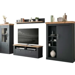 New Landhaus Wohnzimmerwohnwand Saridio Wohnwand 300 Cm