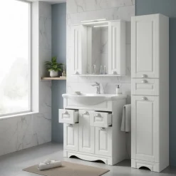 Landhausstil Badezimmermöbel Set Exmadura*Pharao24 Clearance