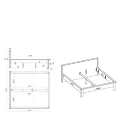 Landhausstil Doppelbett Dionada*Pharao24 New