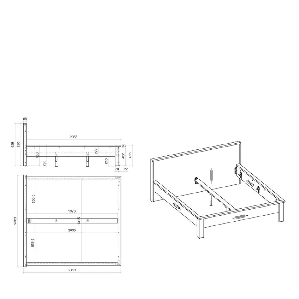 Landhausstil Doppelbett Dionada*Pharao24 New