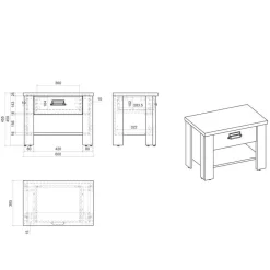 Landhausstil Doppelbett Dionada*Pharao24 New