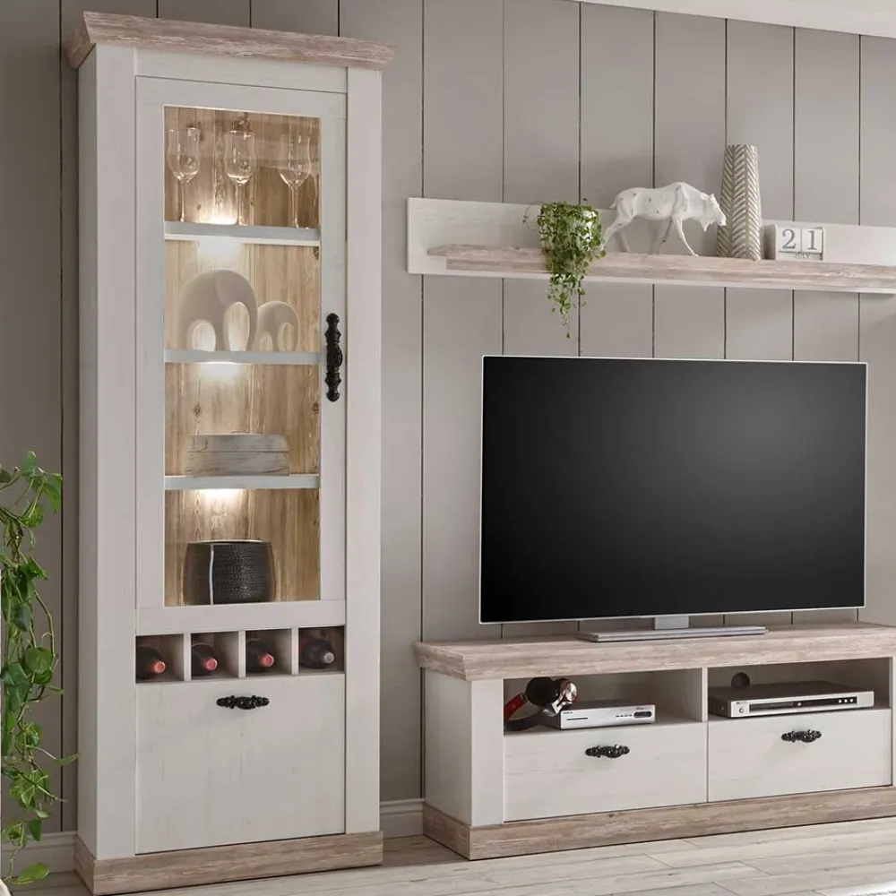 Landhausstil Wohnwand Flurencina*Pharao24 Hot