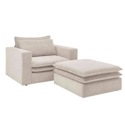 Loft Sessel mit Hocker Edance*Pharao24 Online