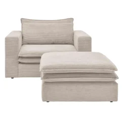 Loft Sessel mit Hocker Edance*Pharao24 Online