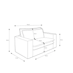 Outlet Lounge Sessel mit Hocker Eltusa Relaxsessel