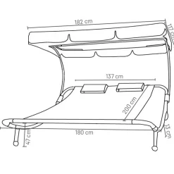 Loungeliege Custon Gartenmöbel|Liegen