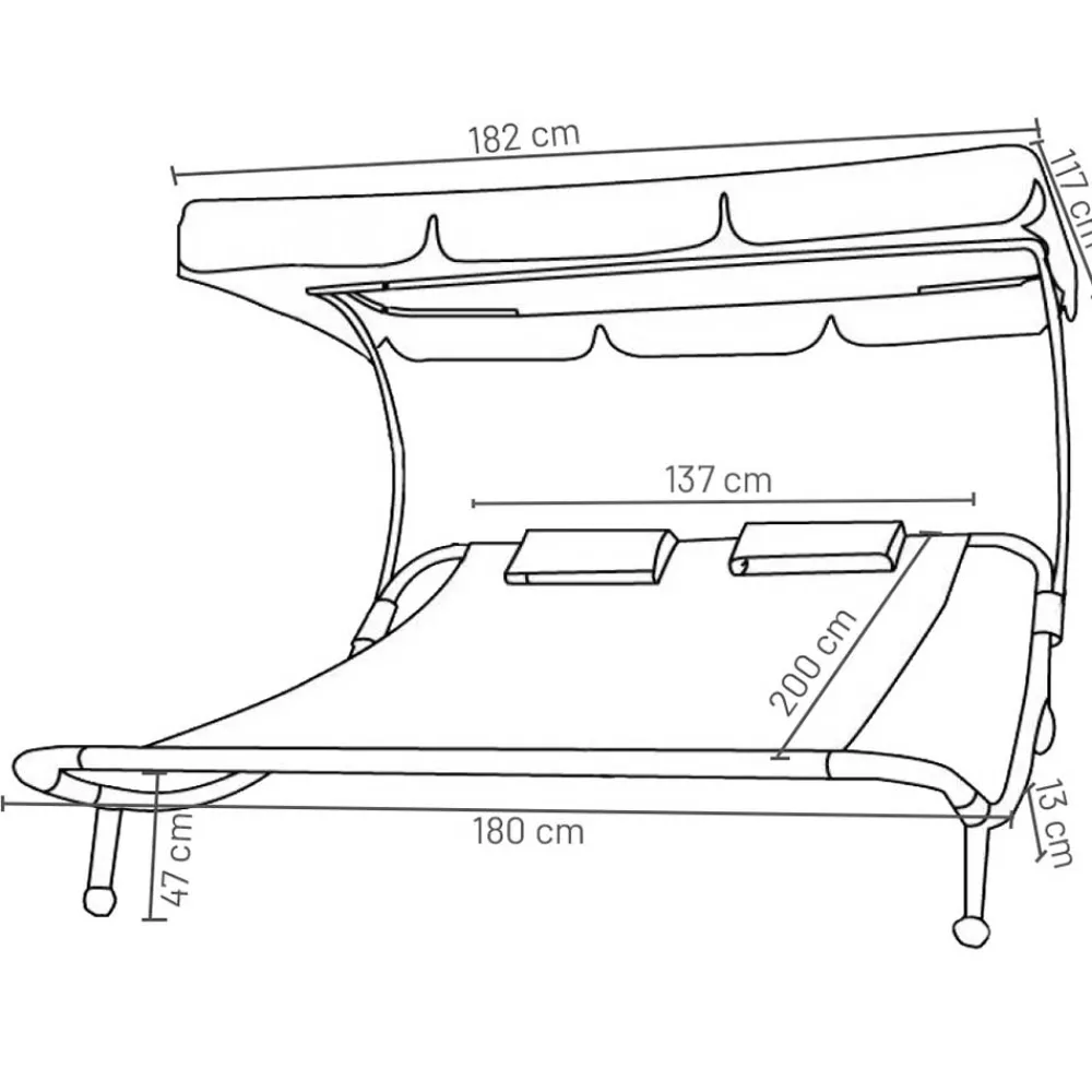 Loungeliege Custon Gartenmöbel|Liegen