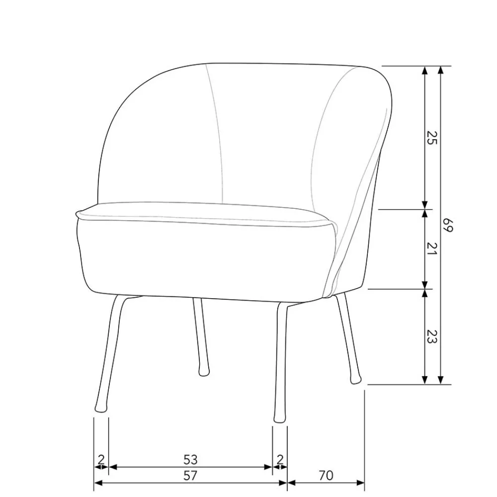 Outlet Loungesessel Musena Wohnzimmer Sessel