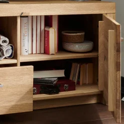 New Lowboard Wildeiche Divrina Massivholz Tv Möbel|Fernsehtische