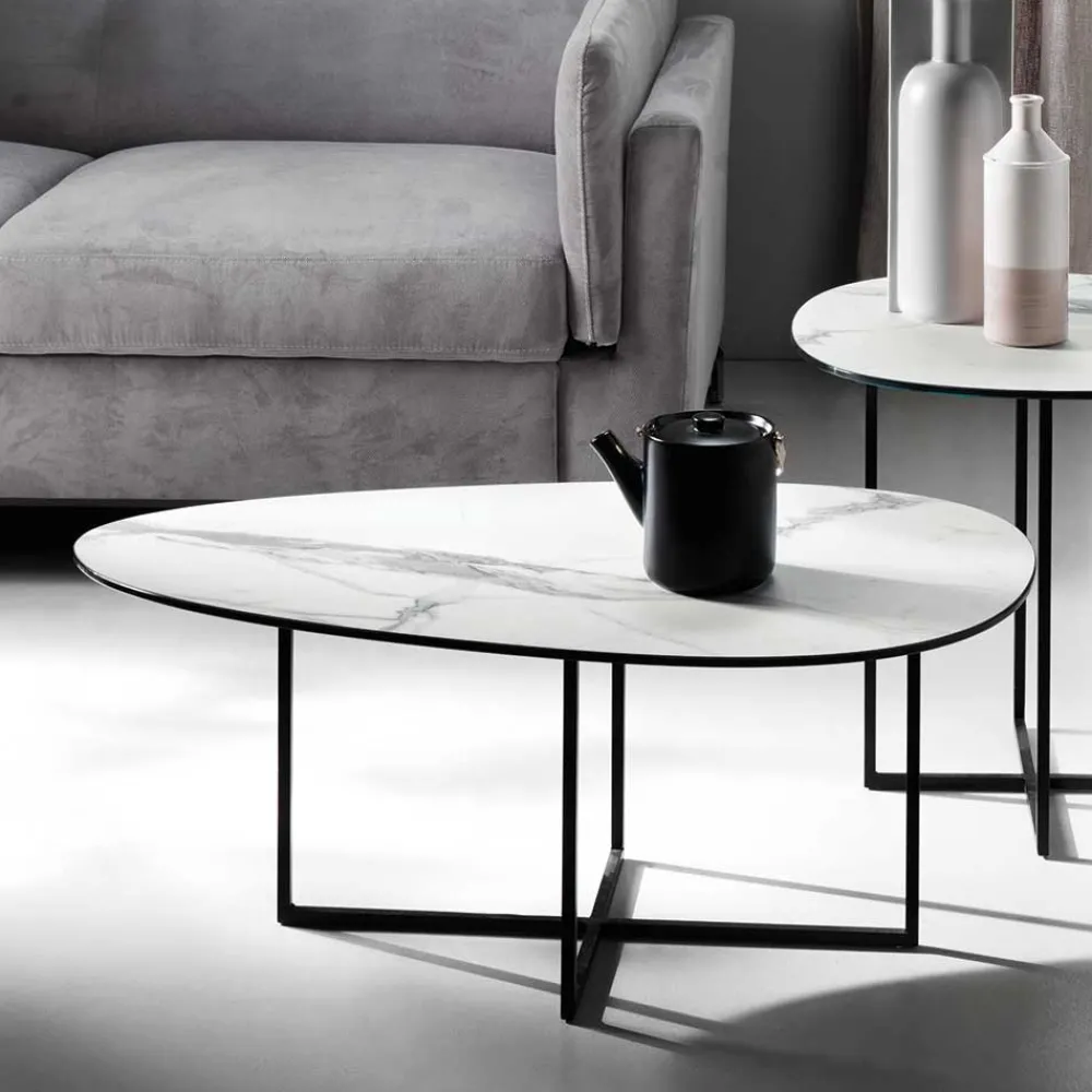 Marmor Optik Couchtisch Drobeta*Pharao24 New