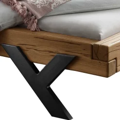 Outlet Massives Balkenbett Babsi Doppelbetten|Massivholzbetten