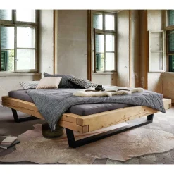 Hot Massives Balkenbett Vranjota Doppelbetten|Massivholzbetten