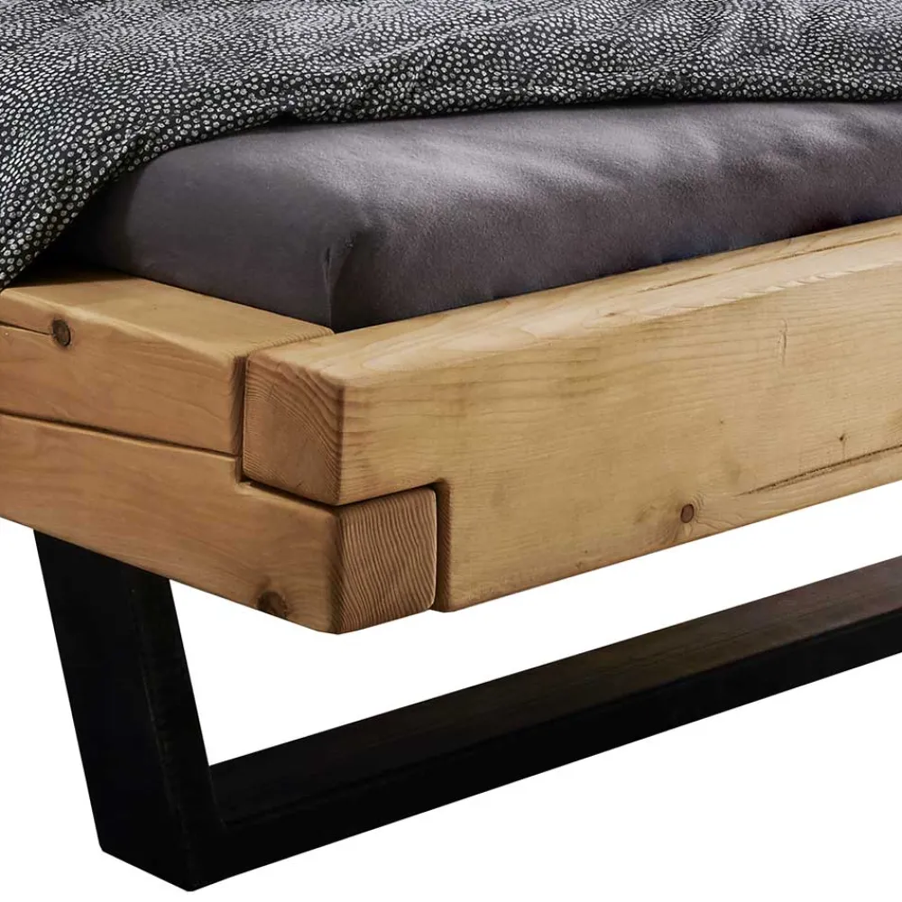 Hot Massives Balkenbett Vranjota Doppelbetten|Massivholzbetten