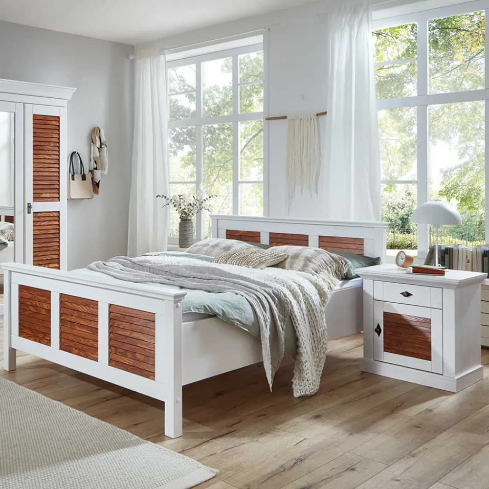 Discount Massives Holzbett Liazovia Doppelbetten|Massivholzbetten