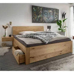 Best Massives Holzbett Pacurian Funktionsbetten|Schubkastenbetten