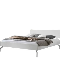 Best Massivholz Bett in Weiß Olessa Doppelbetten|Massivholzbetten