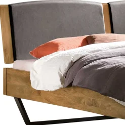 Sale Massivholz Bettgestell mit Polster Etienne Doppelbetten|Massivholzbetten